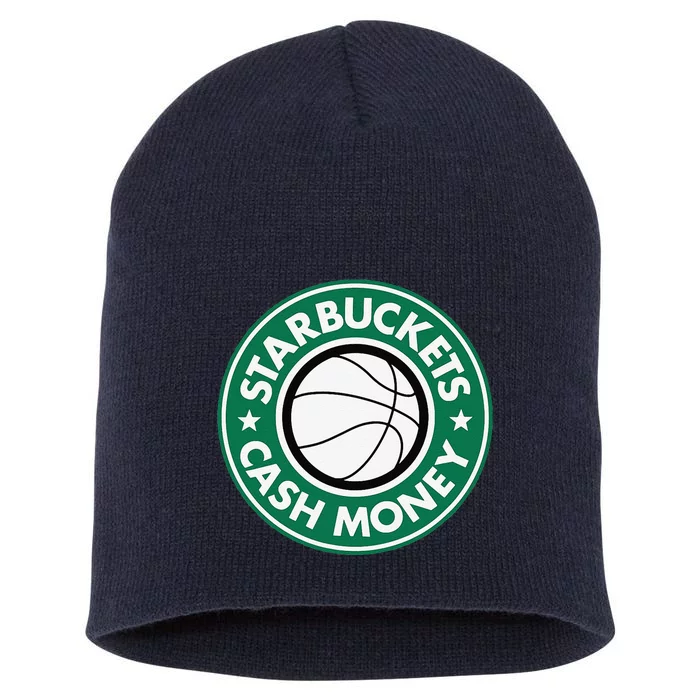 Starbuckets Cash Money Basketball Short Acrylic Beanie