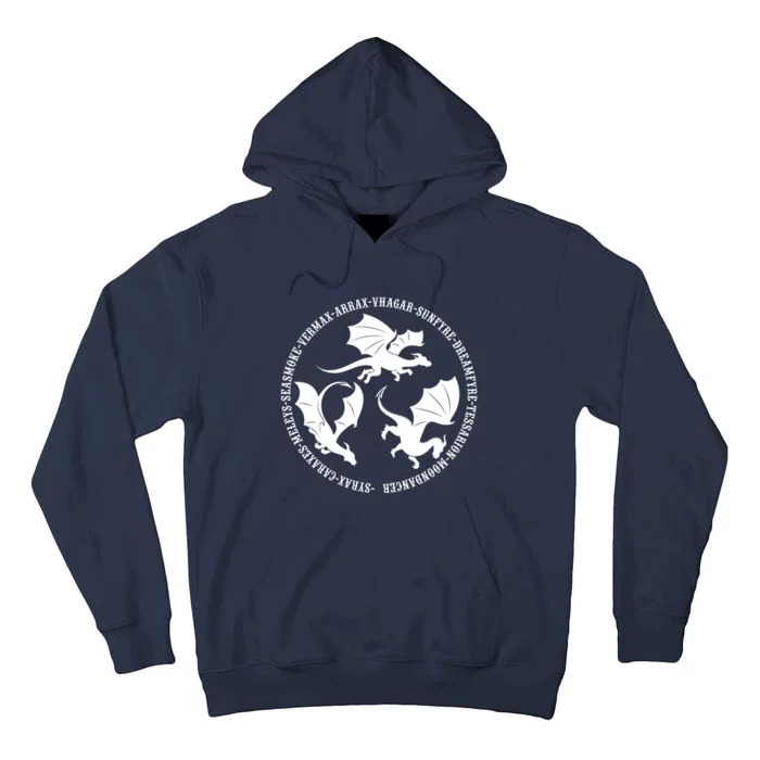 Syrax Caraxes Meleys Seasmoke House Targaryen Dragon Tall Hoodie