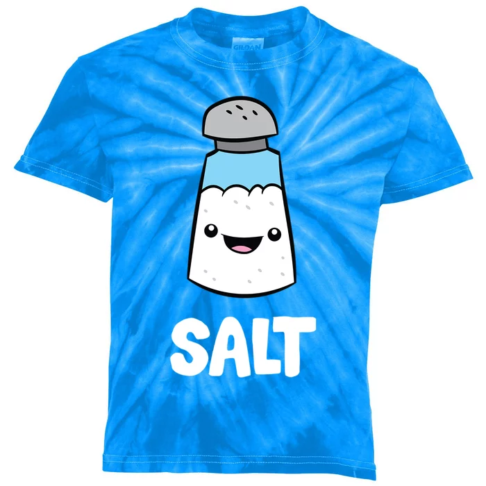 Salt Costume Matching Pepper And Salt Couple Cool Gift Kids Tie-Dye T-Shirt