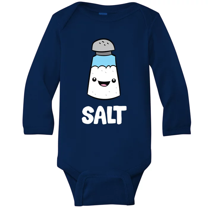 Salt Costume Matching Pepper And Salt Couple Cool Gift Baby Long Sleeve Bodysuit