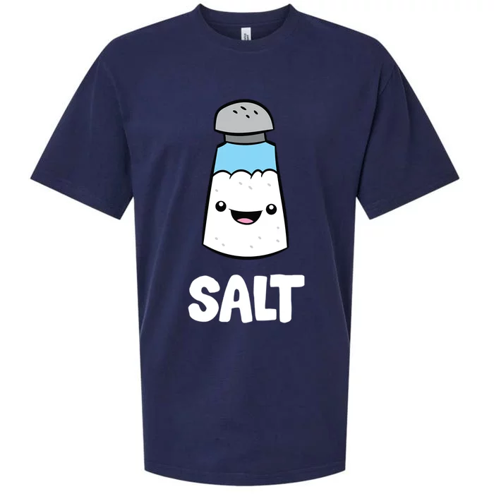 Salt Costume Matching Pepper And Salt Couple Cool Gift Sueded Cloud Jersey T-Shirt