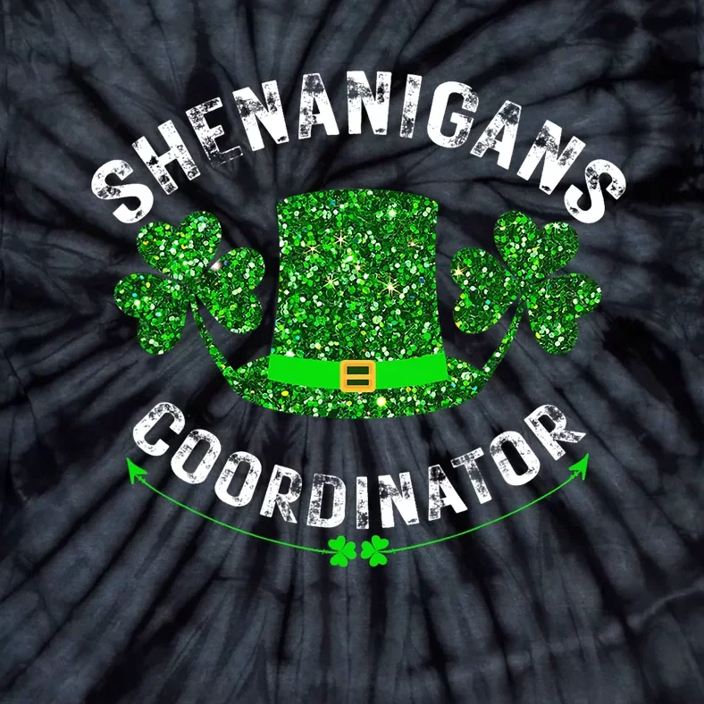 Shenanigans Coordinator Matching Teacher St Patricks Day Tie-Dye T-Shirt