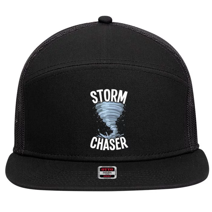 Storm Chaser Meteorologists Meteorology 7 Panel Mesh Trucker Snapback Hat