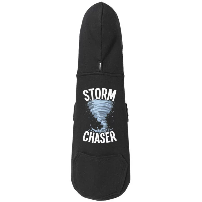 Storm Chaser Meteorologists Meteorology Doggie 3-End Fleece Hoodie