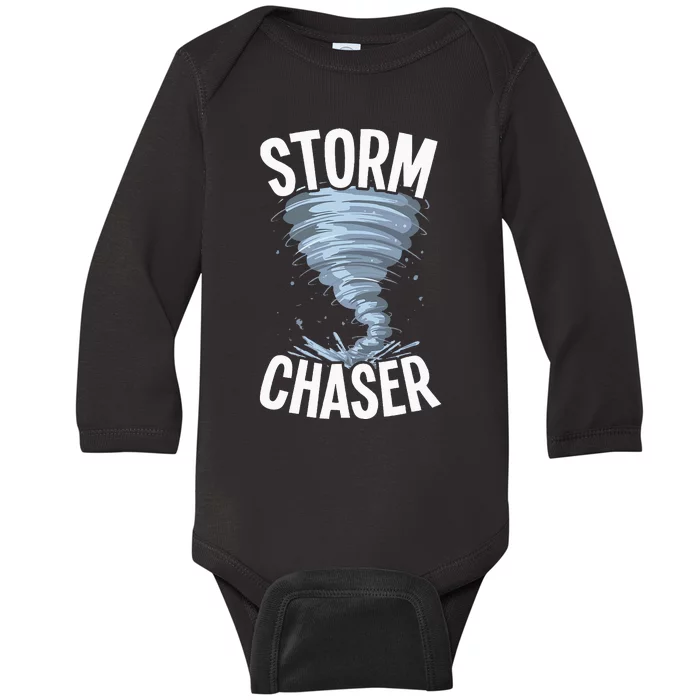 Storm Chaser Meteorologists Meteorology Baby Long Sleeve Bodysuit