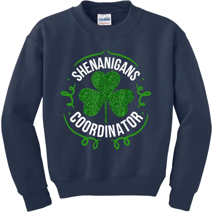 Shenanigans Coordinator Matching Teacher St Patrick's Day Kids Sweatshirt