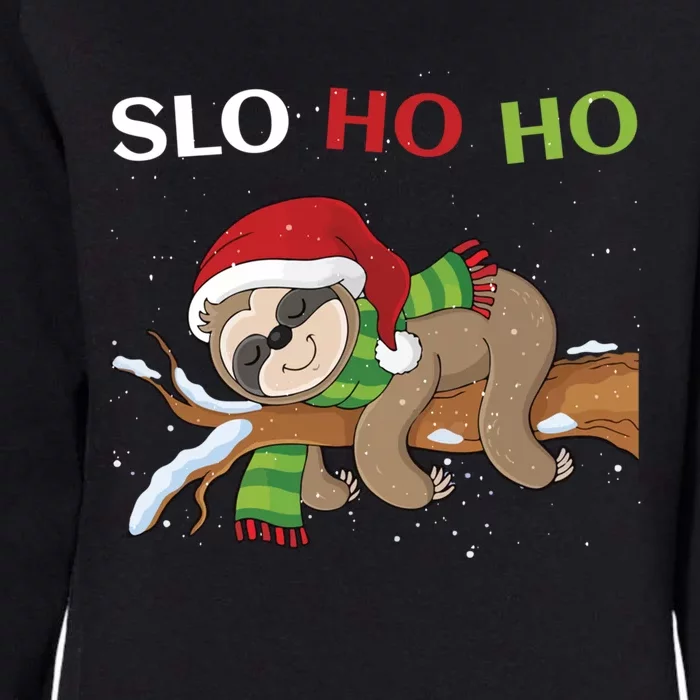 Sloth Christmas Merry Slothmas Slo Ho Ho Cool Gift Womens California Wash Sweatshirt