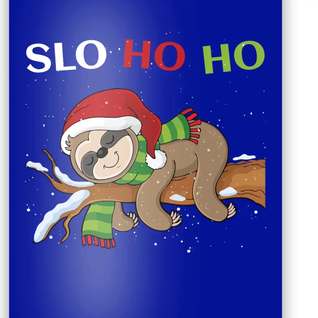 Sloth Christmas Merry Slothmas Slo Ho Ho Cool Gift Poster