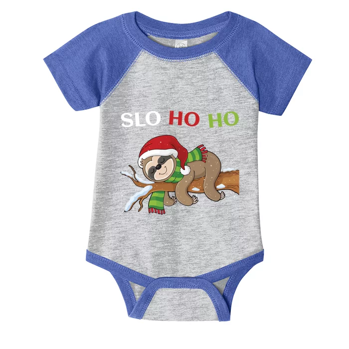 Sloth Christmas Merry Slothmas Slo Ho Ho Cool Gift Infant Baby Jersey Bodysuit