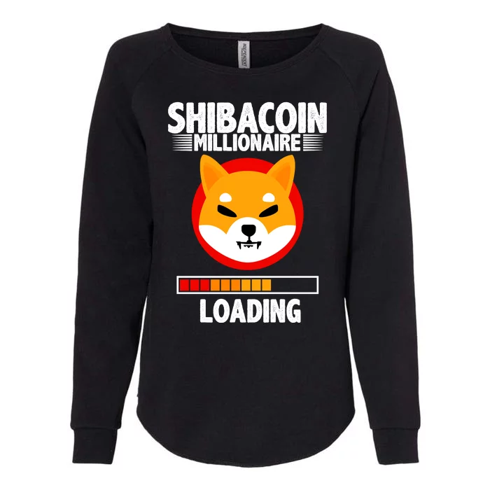 Shiba Coin Millionaire Loading Womens California Wash Sweatshirt