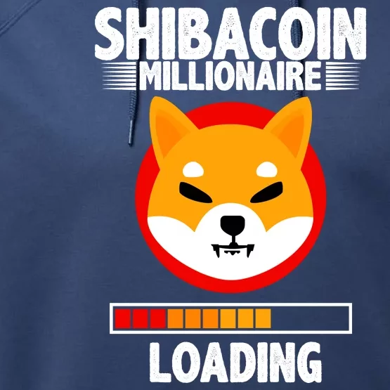 Shiba Coin Millionaire Loading Performance Fleece Hoodie