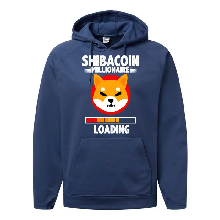 Shiba Coin Millionaire Loading Performance Fleece Hoodie