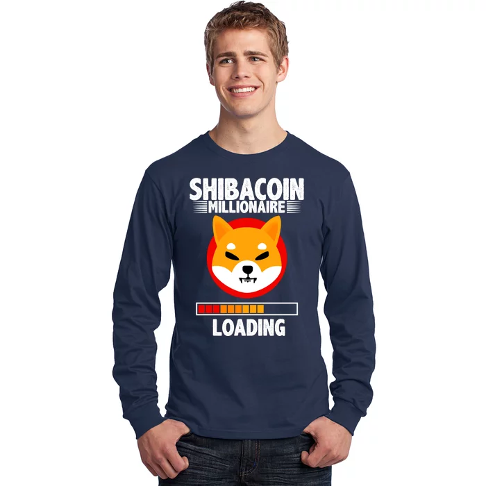 Shiba Coin Millionaire Loading Long Sleeve Shirt