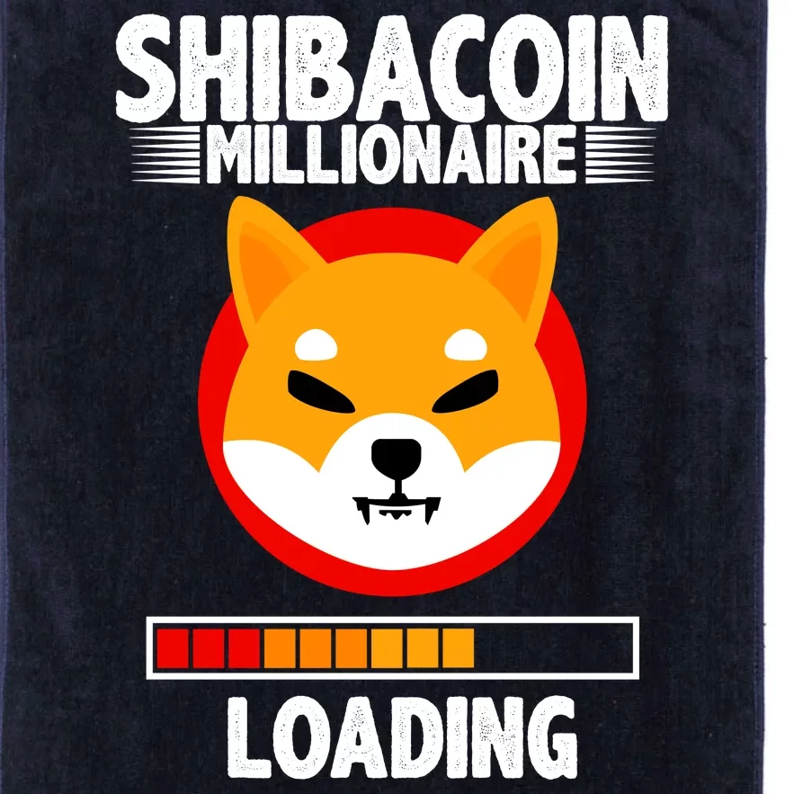 Shiba Coin Millionaire Loading Platinum Collection Golf Towel