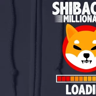 Shiba Coin Millionaire Loading Full Zip Hoodie