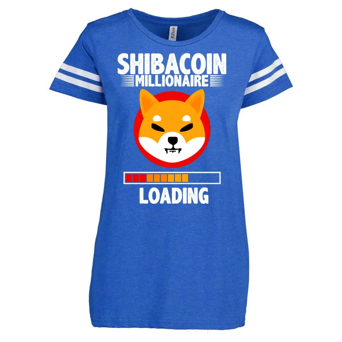 Shiba Coin Millionaire Loading Enza Ladies Jersey Football T-Shirt