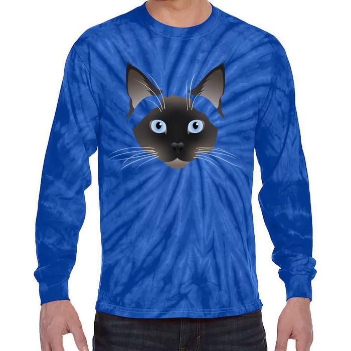 Siamese Cat Meaningful Gift Tie-Dye Long Sleeve Shirt