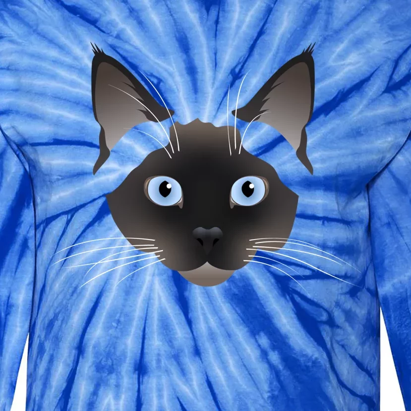 Siamese Cat Meaningful Gift Tie-Dye Long Sleeve Shirt