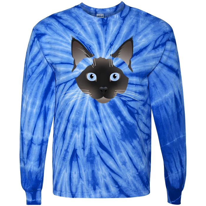 Siamese Cat Meaningful Gift Tie-Dye Long Sleeve Shirt