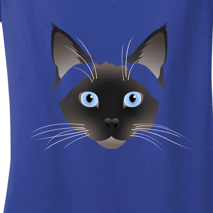 Siamese Cat Meaningful Gift Women's V-Neck T-Shirt