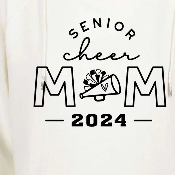 Senior Cheer Mom 2024 Class Of 2024 Senior Mom Funny Gift Womens Funnel Neck Pullover Hood