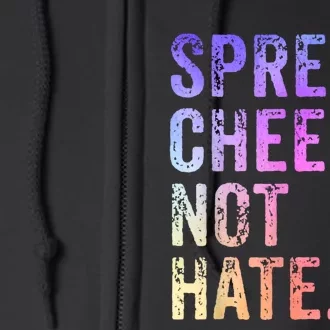 Spread Cheeks Not Hate Funny Full Zip Hoodie