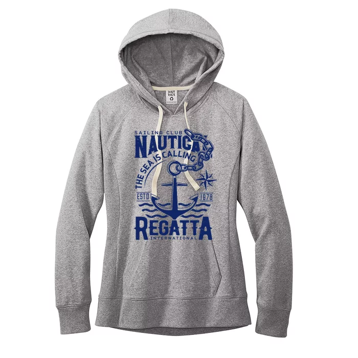 Sailing Club Nautica The Sea Is Calling Regatta Internationa Women's Fleece Hoodie