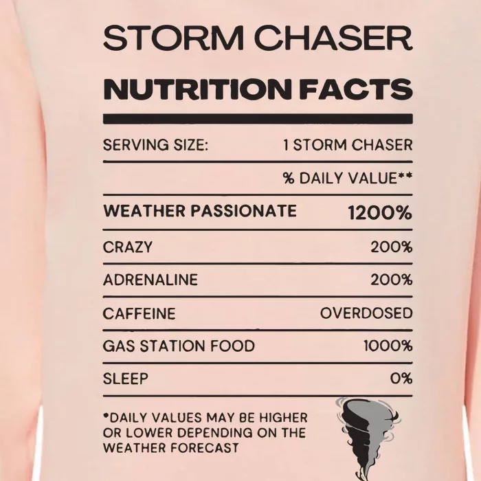 Storm Chaser Nutrition Facts Womens California Wash Sweatshirt