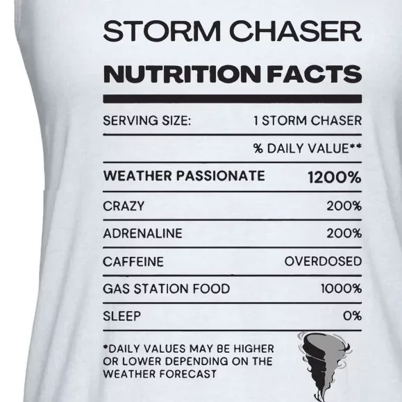 Storm Chaser Nutrition Facts Ladies Essential Flowy Tank