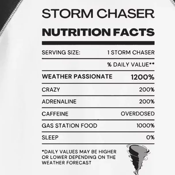 Storm Chaser Nutrition Facts Toddler Fine Jersey T-Shirt