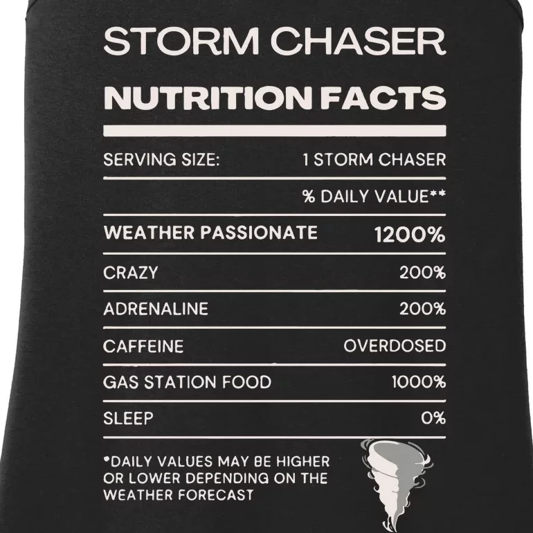 Storm Chaser Nutrition Facts Ladies Essential Tank