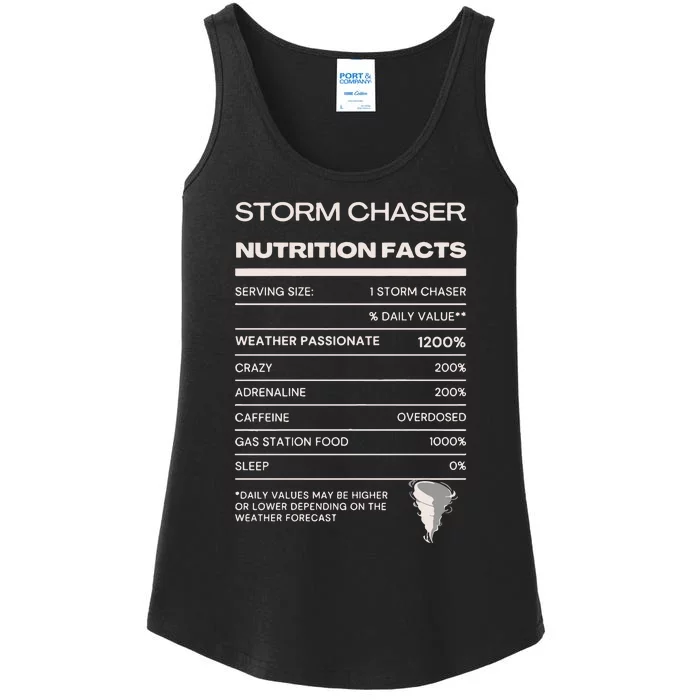 Storm Chaser Nutrition Facts Ladies Essential Tank