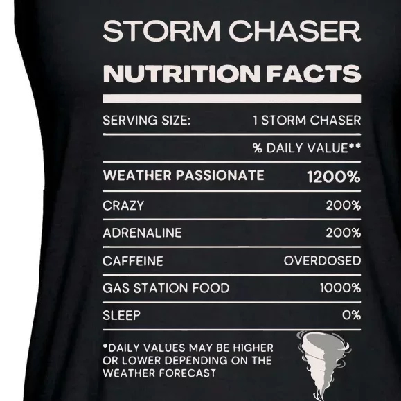 Storm Chaser Nutrition Facts Ladies Essential Flowy Tank