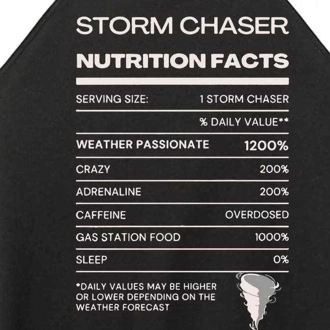 Storm Chaser Nutrition Facts Women’s Perfect Tri Rocker Tank