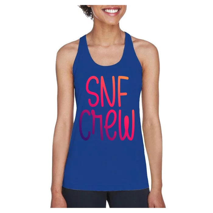 Snf Crew Nurse Skilled Nursing Facility Rn Cool Gift Women's Racerback Tank