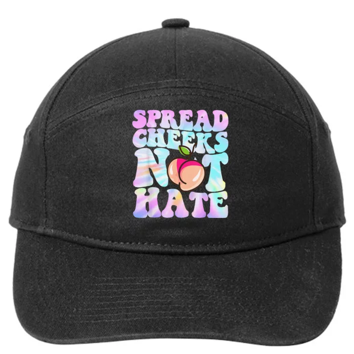 Spread Cheeks Not Hate Fitness Workout Funny Gym 7-Panel Snapback Hat