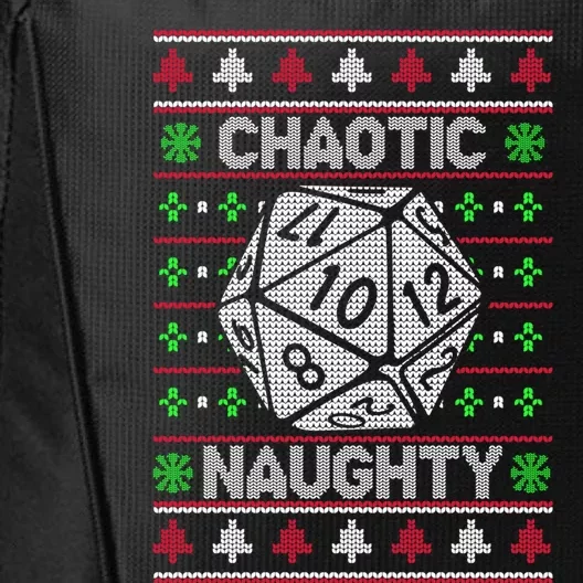 Santa Chaotic Naughty Christmas D20 Ugly Tabletop Sweater Great Gift City Backpack