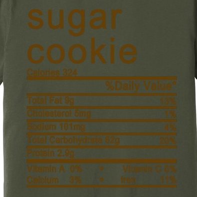 Sugar Cookie Nutrition Facts Label Premium T-Shirt