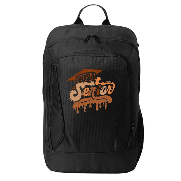 Senior Class Of 2024 Black Educated Graduate Afro Melanin City Backpack