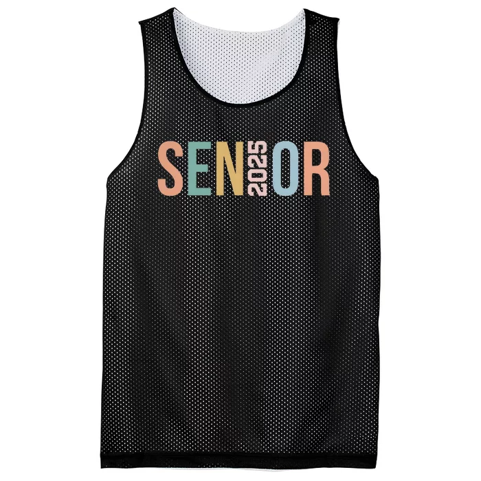 Senior Class Of 2025 Mesh Reversible Basketball Jersey Tank