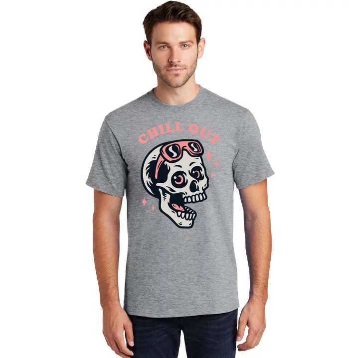 Skeleton Chill Out Tall T-Shirt