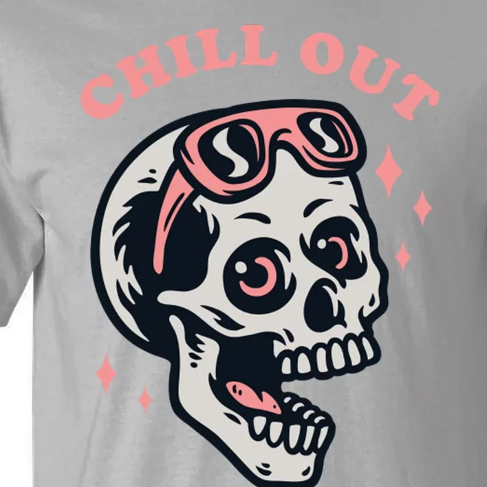 Skeleton Chill Out Tall T-Shirt