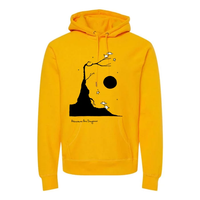 Space Cows On Tree With Stars (Color Options Available) Gift Premium Hoodie