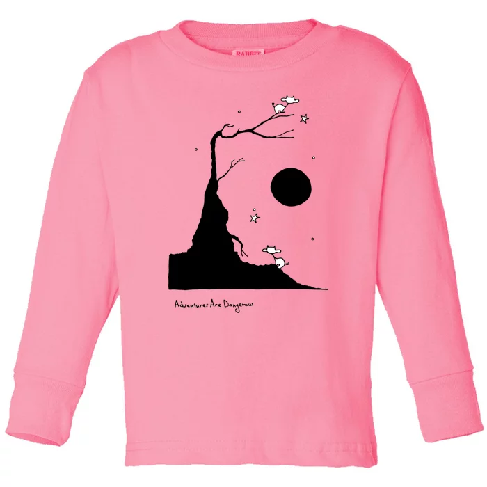 Space Cows On Tree With Stars (Color Options Available) Gift Toddler Long Sleeve Shirt