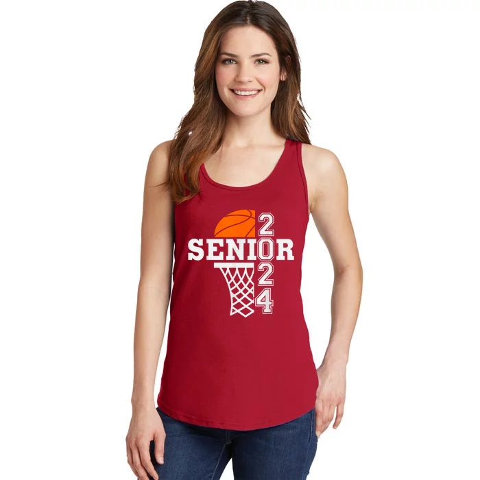 Senior Class Of 2024 Basketball Seniors Back To School Ladies Essential Tank