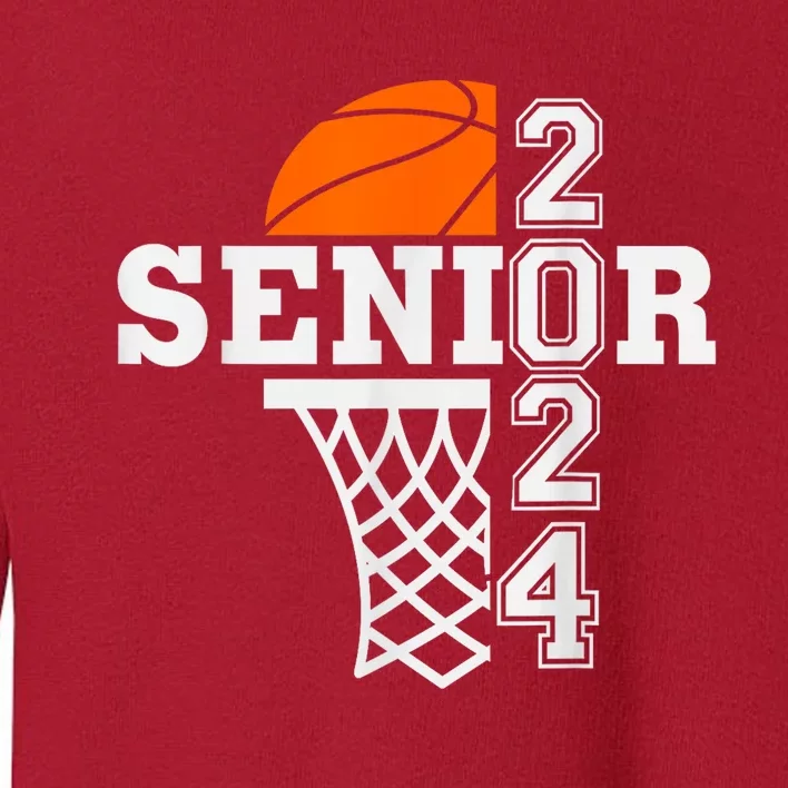 Senior Class Of 2024 Basketball Seniors Back To School Toddler Sweatshirt