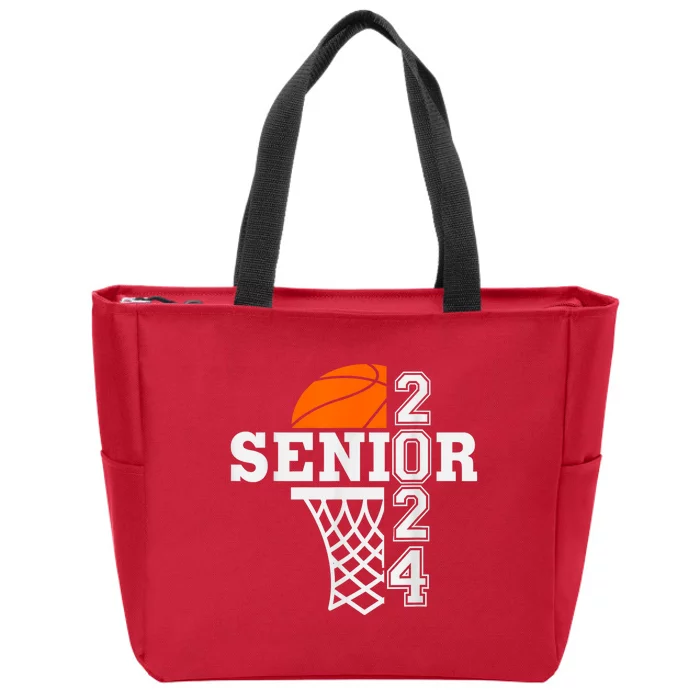 Senior Class Of 2024 Basketball Seniors Back To School Zip Tote Bag