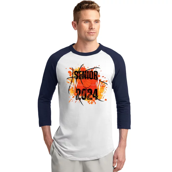 Senior Class Of 2024 Basketball Back To School Baseball Sleeve Shirt