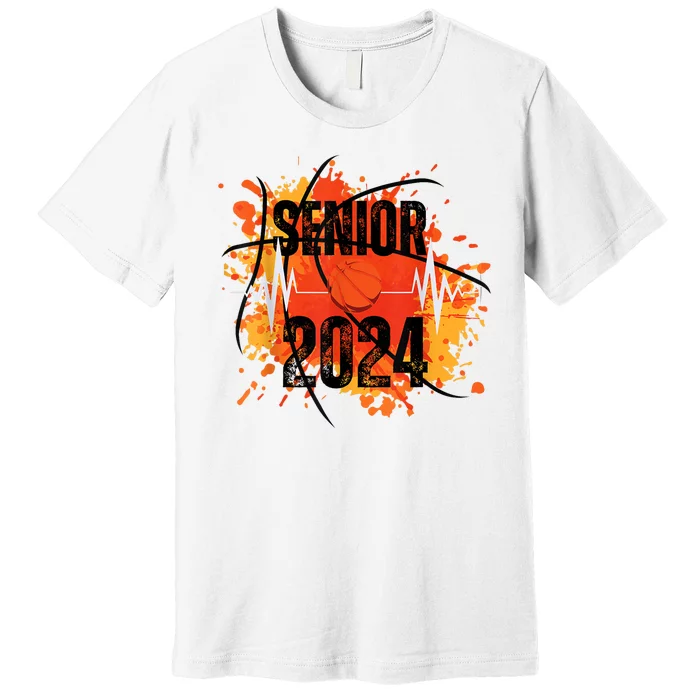 Senior Class Of 2024 Basketball Back To School Premium T-Shirt