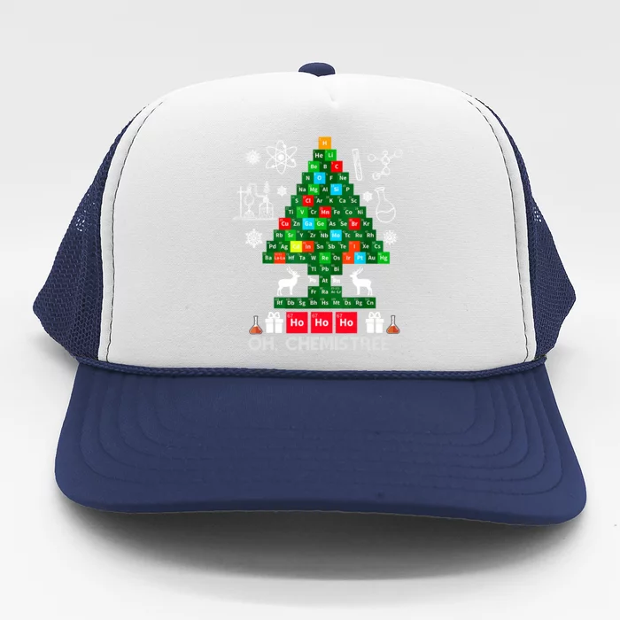 Science Christmas Oh Chemist Tree Chemistree Trucker Hat